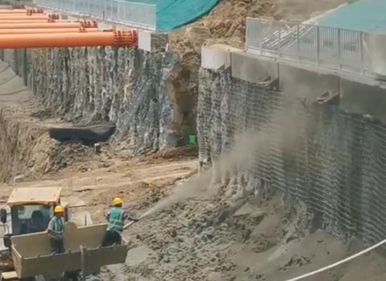 基坑支護液壓濕噴機施工視頻